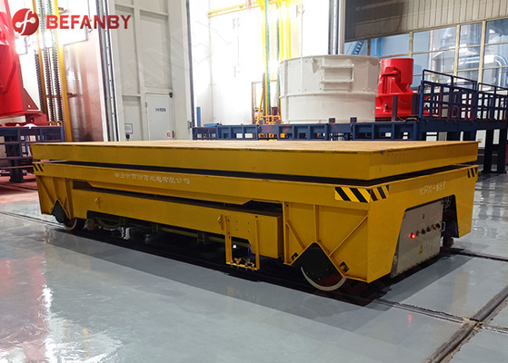 Hydraulic Motorized Rail Battery Transfer Cart For Processing Line