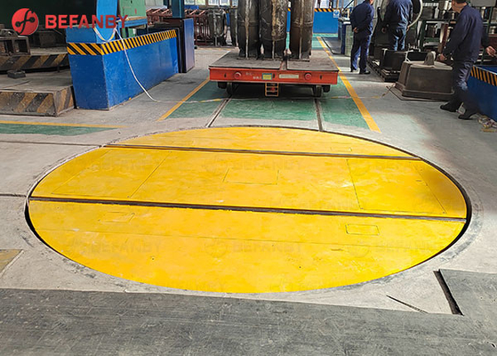 Motorized Steerable Rail Turntable Transfer Cart