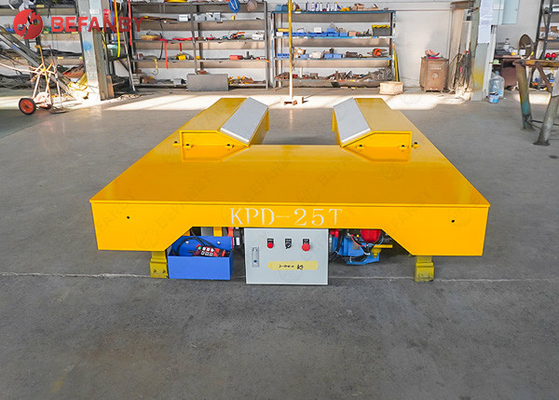 Handle Operation Low Voltage Rail Transport Cart For Industrial Field