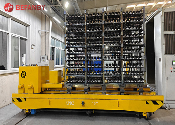 Self - Propelled Annealing Furnace Rail Transfer Cart High Temperature Proof