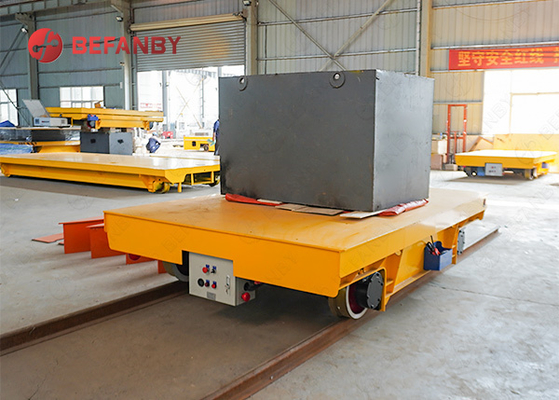 10 Ton Long Lifetime Steel Welding Frame Transfer Vehicle With Battery