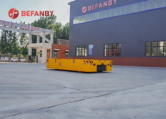 Steerable 20 Ton Hand Pendant Control Trackless Transfer Cart with 24 Months Warranty and Continuous 8-hour Operation