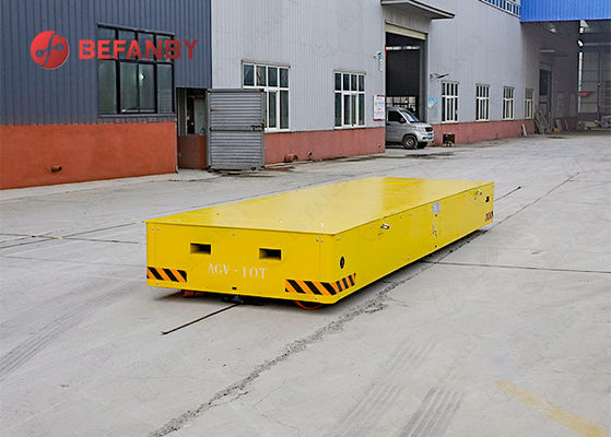 Steerable Steel Welding Frame AGV 10T Trackless Transfer Cart