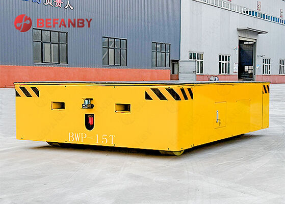15T Load Capacity Trackless Transfer Cart with PU Wheels and Remote Control for Industrial Use