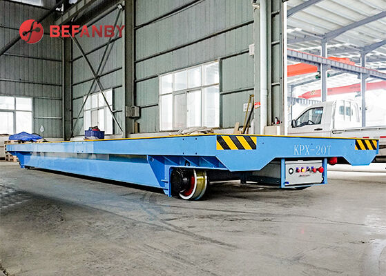 20 Tonne battery rail transfer trolley with customized Wheels