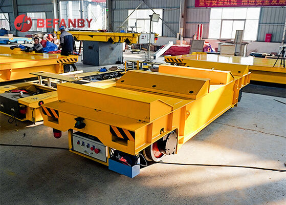 Customized 35t Low Voltage Rail Coil Transfer Trolley For Steel Mills