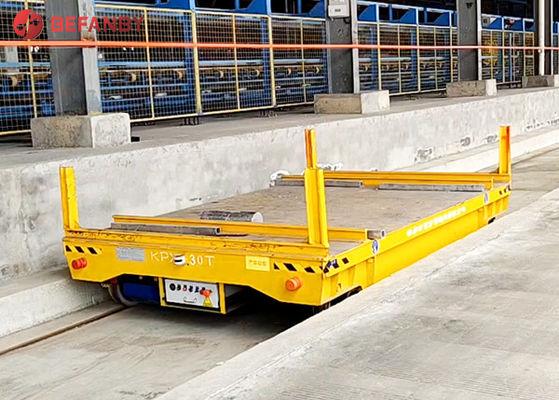 Workshop 15T Rail Transfer Car สำหรับงานขนท่อเหล็ก