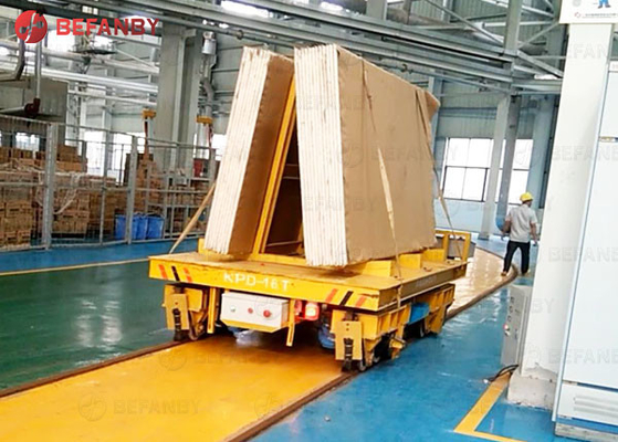Ferry Rail Transfer Trolley Q235 Material Track Flat Transfer Cart