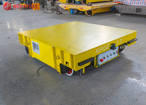 20m/Min 6 Ton Flat Table Self Propel Rail Transfer Cart