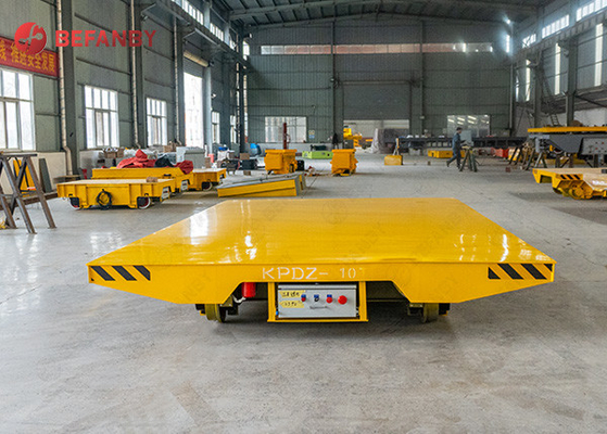 20m/Min 6 Ton Flat Table Self Propel Rail Transfer Cart
