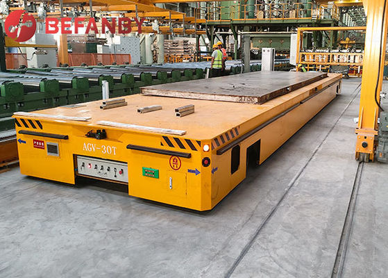 รถนำทางอัตโนมัติแบบไร้รางควบคุมระยะไกล 30 ตัน สำหรับงานบรรทุกหนัก