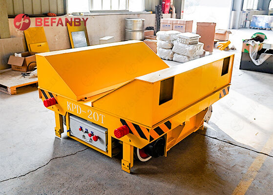 รถเข็นขนถ่ายขดลวดแบบรางบังคับ 20T สำหรับเสริมความแข็งแรงและป้องกัน