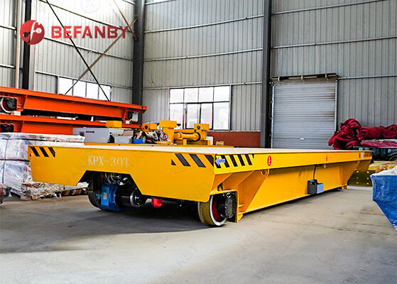 30T แบตเตอรี่รถไฟขนส่งรถสําหรับโรงงานการจัดการวัสดุ