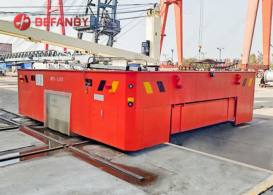 รถเข็นขนย้ายรางขับเคลื่อนด้วยแบตเตอรี่ขนาด 120 ตัน สำหรับการเคลื่อนที่แนวนอนและแนวตั้ง