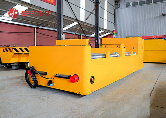 Environmental Rail Transfer Cart With Roller Conveyor