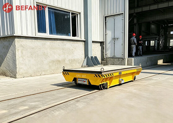 Long Distance Electrical Rail Transfer Cart Variable Speed Q235 Material