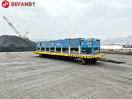 รถเข็นขนย้ายราง 18T พร้อมเครื่องกว้านลากจูง