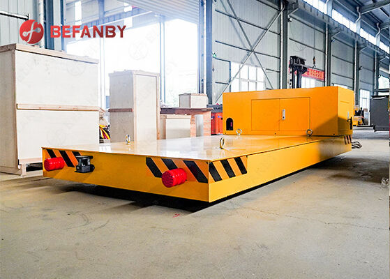 Customized Table Size Electrical Rail Transport Cart With Remote Control