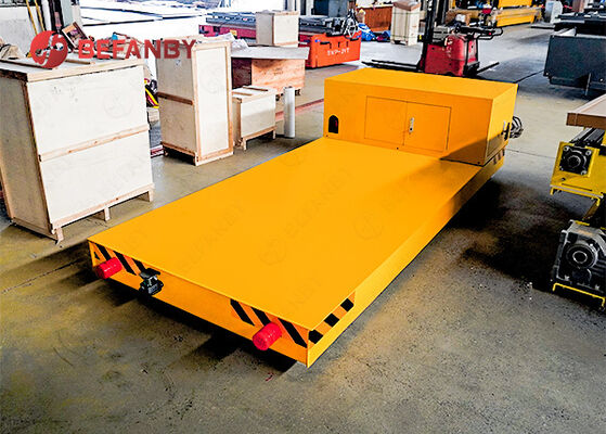Customized Table Size Electrical Rail Transport Cart With Remote Control